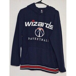 UNK NBA OFFICIAL WASHINGTON WIZARDS EMBROIDERED PULLOVER HOODIE MENS LARGE